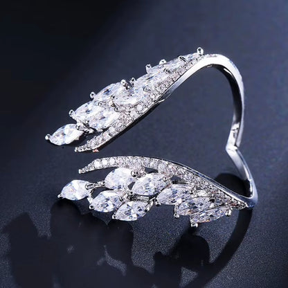 CAOSHI Luxe Sparkle Statement Ring – Dazzle Boldly, Shine Endlessly